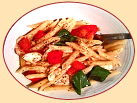 A delicious serving of Penne Pasta