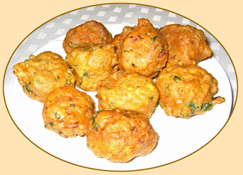 A serving of Bhajia