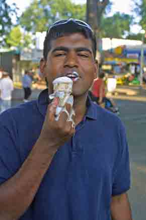 shyam with ice-cream