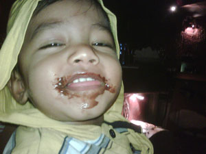 Johar with chocolate