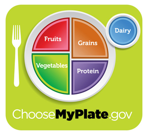 icon of MYPlate USDA  nutrition logo